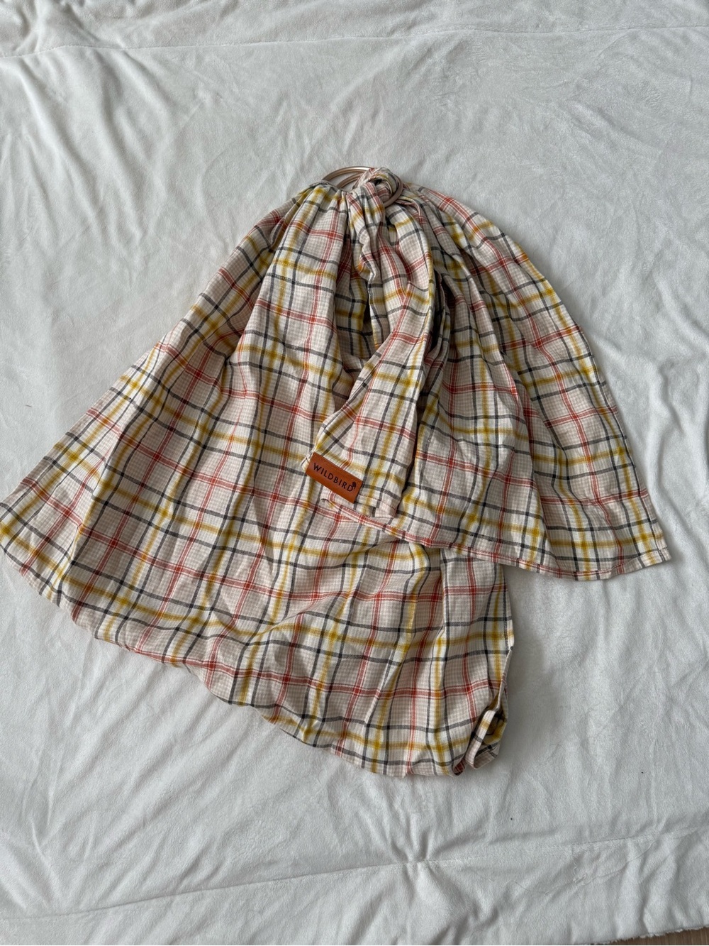 WildBird Plaid Ring Sling Carrier